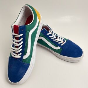 VANS Yacht Club Old Skool Sneakers Blue Green Yellow Red Men’s 7 Women’s 8.5 Col